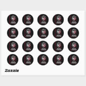 Sticker Rond Articles de sensibilisation aux cellules de faucil (Feuille)
