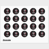 Sticker Rond Articles de sensibilisation aux cellules de faucil (Feuille)
