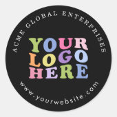 Sticker Rond Articles promotionnels Aucun minimum Ajouter votre (Devant)