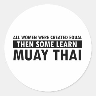 Sticker Rond Articles thaïlandais de cadeau de Muay