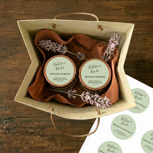 Sticker Rond Artisan Aspen Sage Soin Botanique des Ongles Étiqu