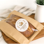 Sticker Rond Artisan Sourdough Bread Label