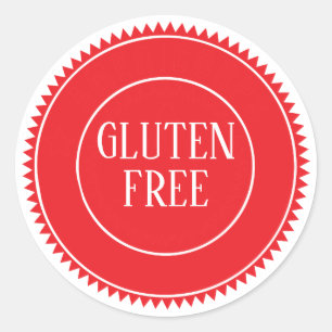 Sticker Rond Artisanat Vintage Sans Gluten Allergique