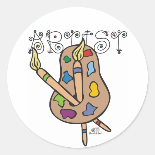 Sticker Rond Artiste (Devant)