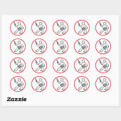 Sticker Rond Artiste (Feuille)