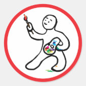 Sticker Rond Artiste (Devant)
