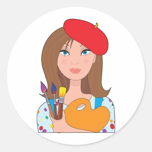 Sticker Rond Artiste (Devant)