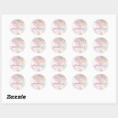 Sticker Rond Artiste de maquillage de Parties scintillant holog (Feuille)