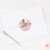 Sticker Rond Artiste designer photo QR code entreprise (Enveloppe)