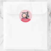 Sticker Rond Artistes maquillage (Sac)