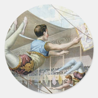 Sticker Rond Artistes Trapeze