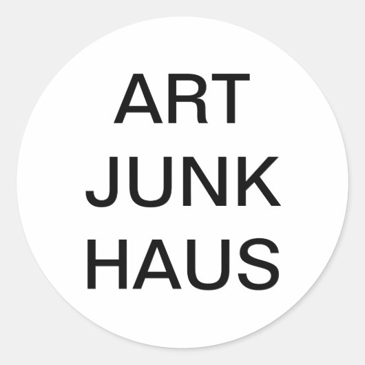 Sticker Rond ARTJUNKHAUS Jeff Hankamer Artjunkhaus SPLASH-ART (Devant)