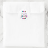 Sticker Rond Arts et artisanat Babe (Sac)