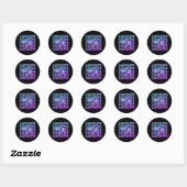 Sticker Rond Arts martiaux de Capoeira (Feuille)