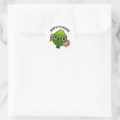 Sticker Rond Artsychoke Funny Veggie Artichoke (Sac)