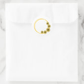 Sticker Rond Artwork de Tournesol Cercle (Sac)