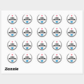 Sticker Rond Aruba (Feuille)