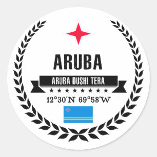 Sticker Rond Aruba