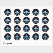 Sticker Rond Aruba (Feuille)