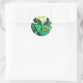 Sticker Rond Arum Lily aquarelle peinture originale (Sac)