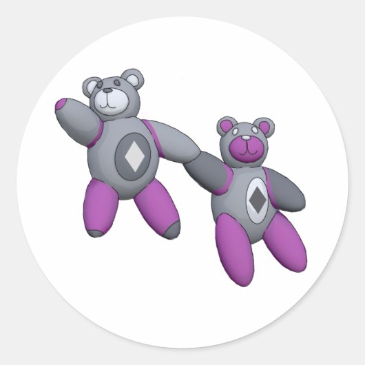 Sticker Rond as de diamants (Devant)