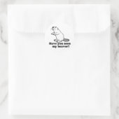 STICKER ROND AS-TU VU MON CASTOR? (Sac)