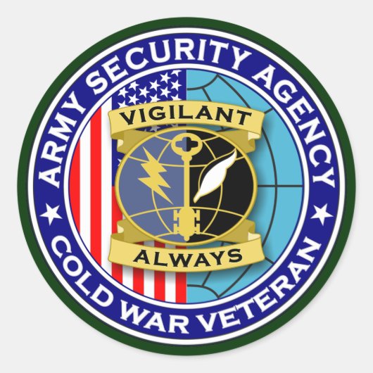 Sticker Rond ASA Cold War Vet 2 (Devant)