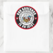 Sticker Rond Asa Hutchinson est une idiote (Sac)