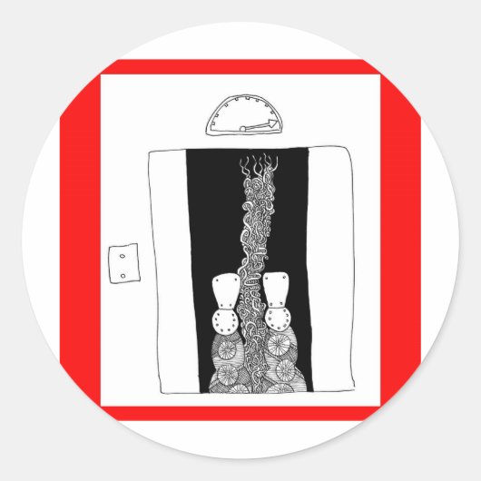 Sticker Rond ascenseur (Devant)