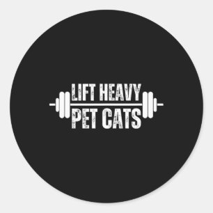 Sticker Rond Ascenseur Chats pour animaux de compagnie lourds G