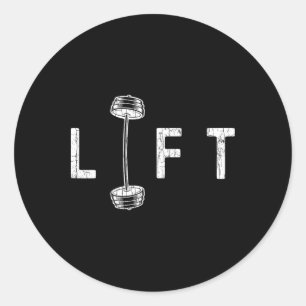 Sticker Rond Ascenseur Gym amusant Inspirant Motivational Graph