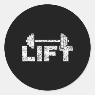 Sticker Rond Ascenseur Remontant Gymnase de levage