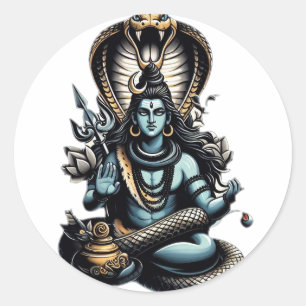 Sticker Rond Ascension du Seigneur Serpent"