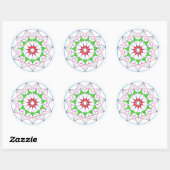 Sticker Rond Ascension Mandala (Feuille)