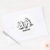 Sticker Rond Asexué (Enveloppe)