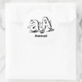 Sticker Rond Asexué (Sac)