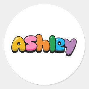 Sticker Rond Ashley