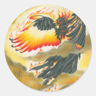Sticker Rond Askelon Pheonix