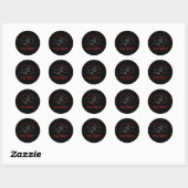 Sticker Rond ASL Friend Cute Language Fierté Sourde Sensibilisa (Feuille)