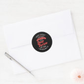 Sticker Rond ASL Perte auditive Sourde sensibilisation et langu (Enveloppe)