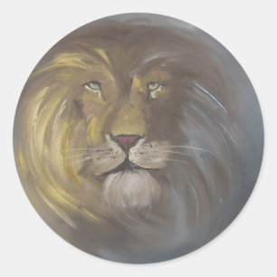Sticker Rond Aslan - Lion