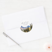 Sticker Rond Aspen Wedding Favor Fall Photo Merci (Enveloppe)