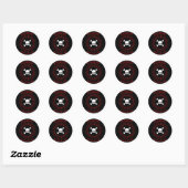 Sticker Rond Assassin (Feuille)