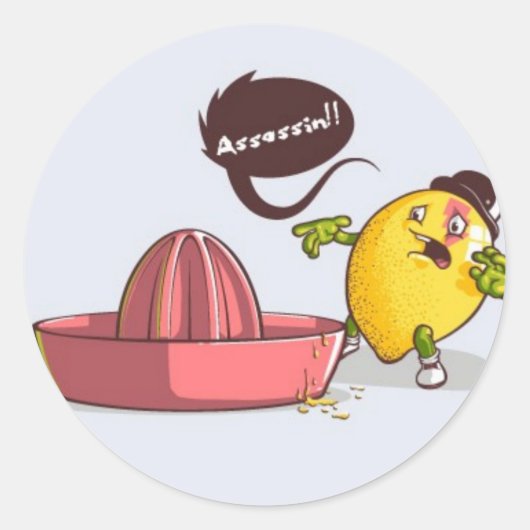 Sticker Rond Assassin ! (Devant)