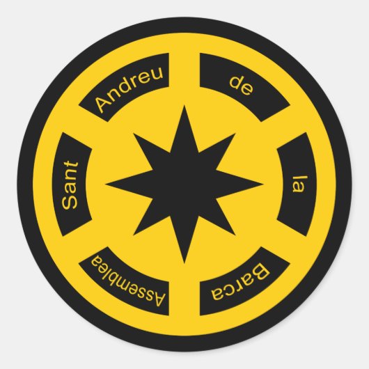 Sticker Rond assemblea sap (Devant)