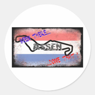 Sticker Rond Assen - Cela a été fait