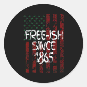 Sticker Rond Assermenté depuis 1865 drapeau de la journée du ju