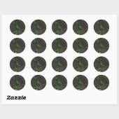 Sticker Rond Assiette (Feuille)