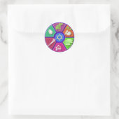 Sticker Rond assiette de seder (Sac)