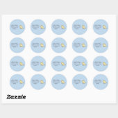 Sticker Rond Assis Bien (Feuille)